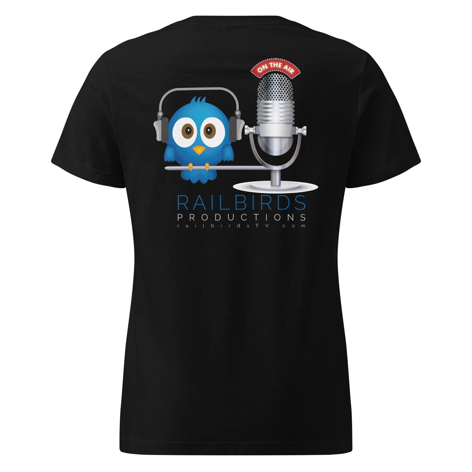Women's Black Railbirds Fitted Tee product image (2)