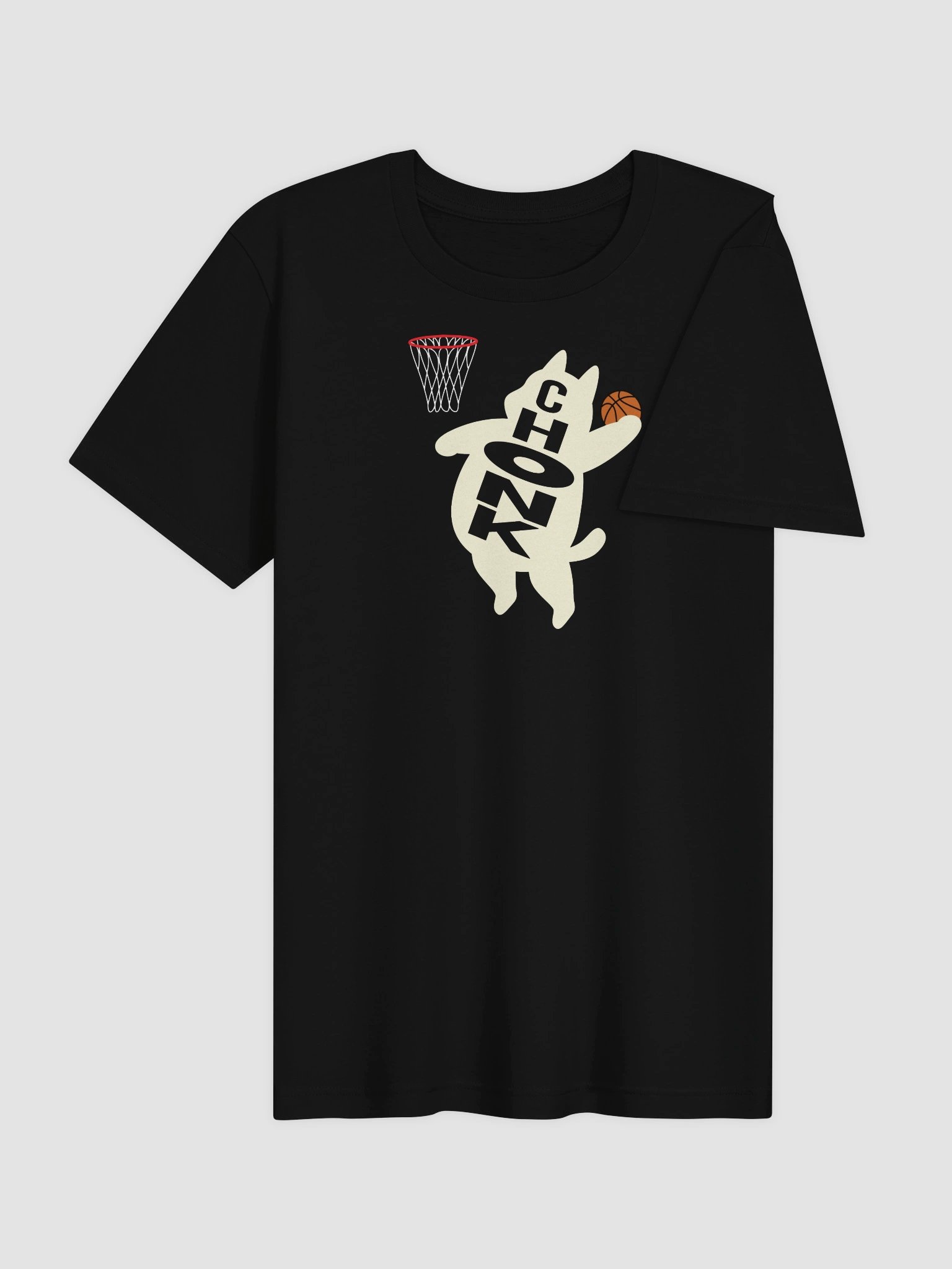 Basketball Chonk Cat - Unisex Adult Super Soft Lightweight T-shirt product image (3)
