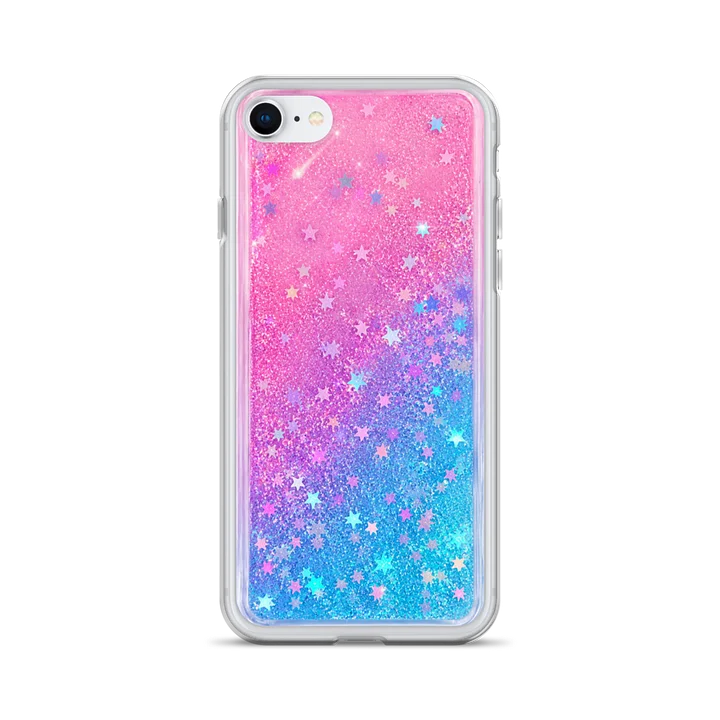 Dreamy Glitter Star Clear iPhone Case product image (1)