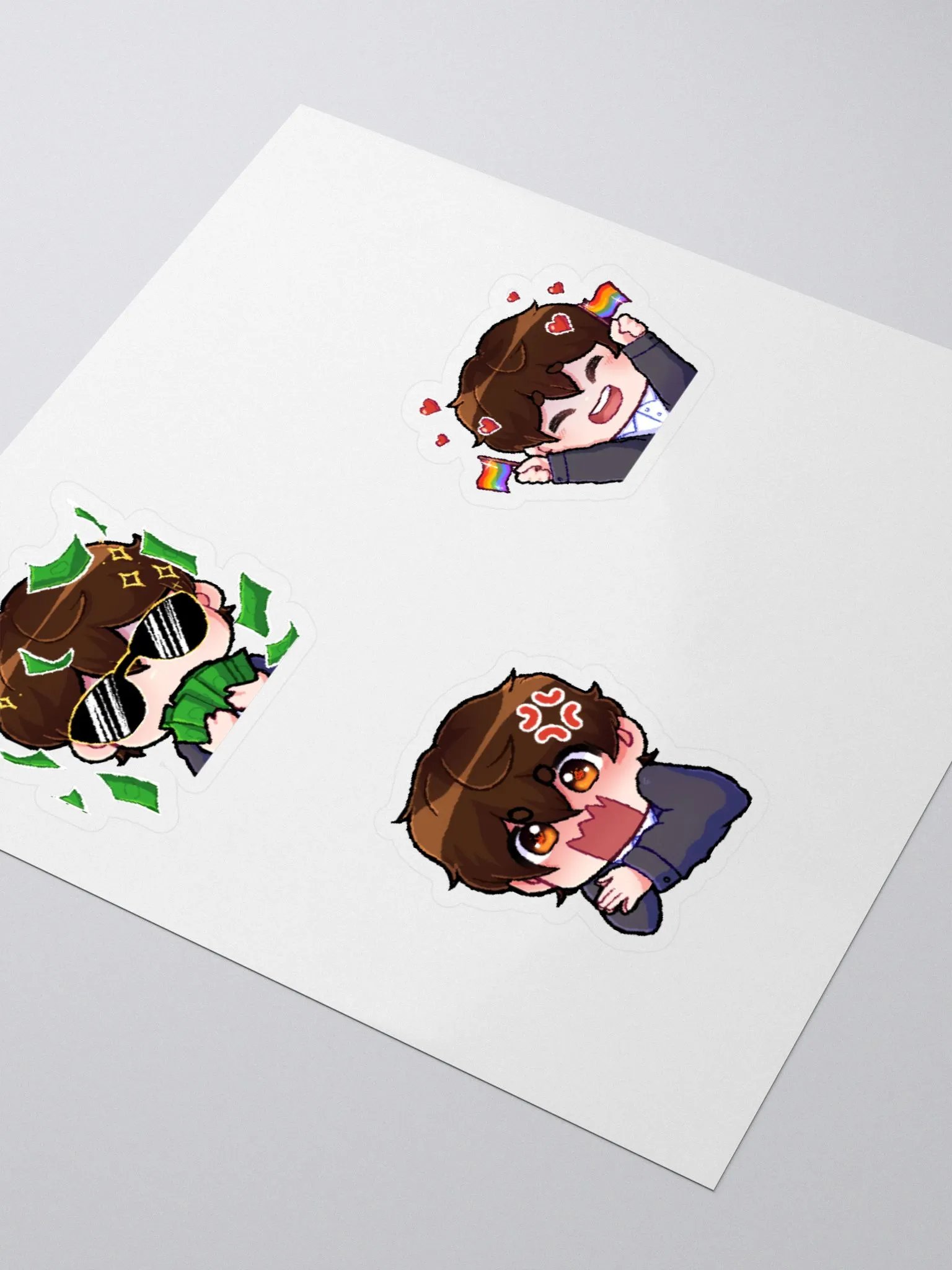 BK Twitch Emote Kiss Cut Stickers product image (3)
