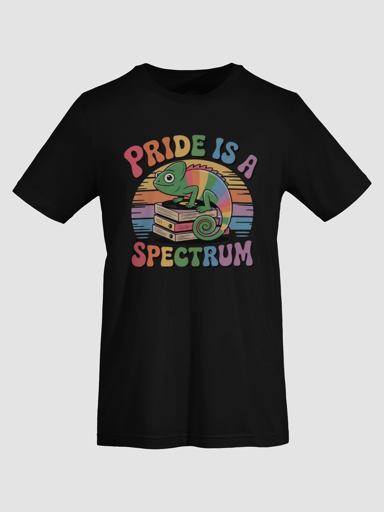 Exclusive Unisex 'Pride Is A Spectrum' T-Shirt - Rainbow Chameleon Design product image (67)