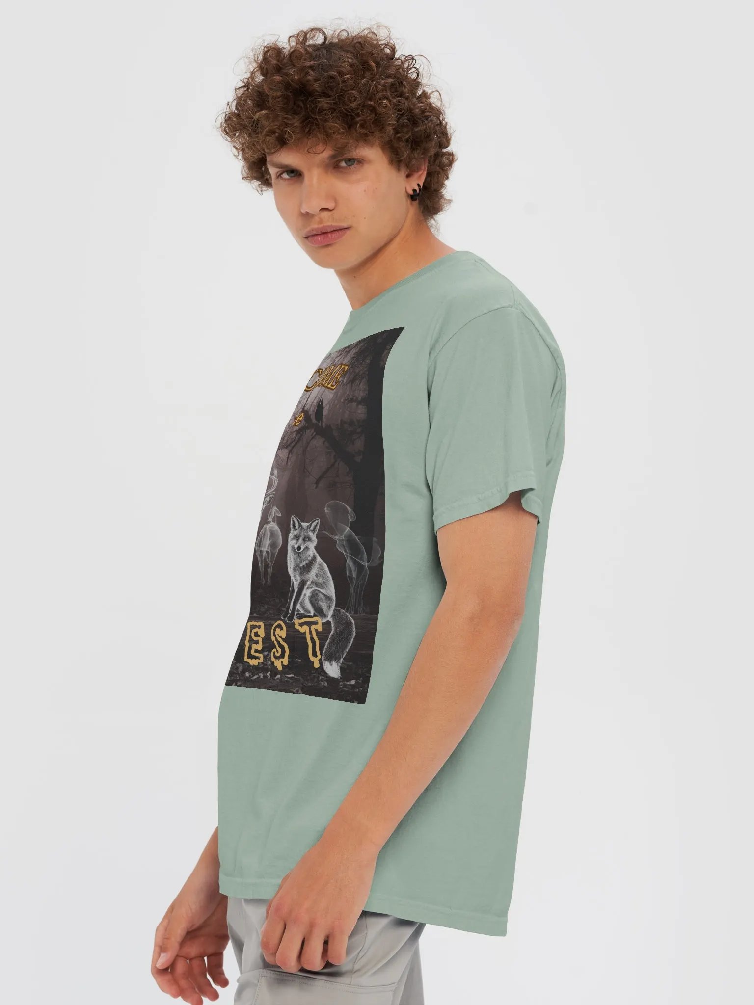 Ghostly Mystical Forest Spirits T-Shirt. product image (6)