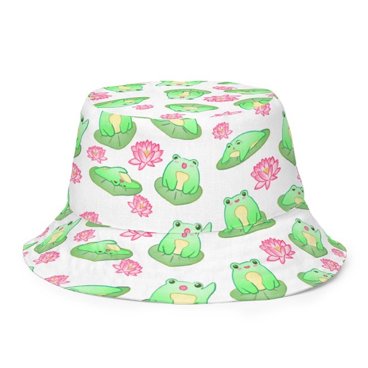 Kawaii Froggie Reversible Bucket Hat product image (1)