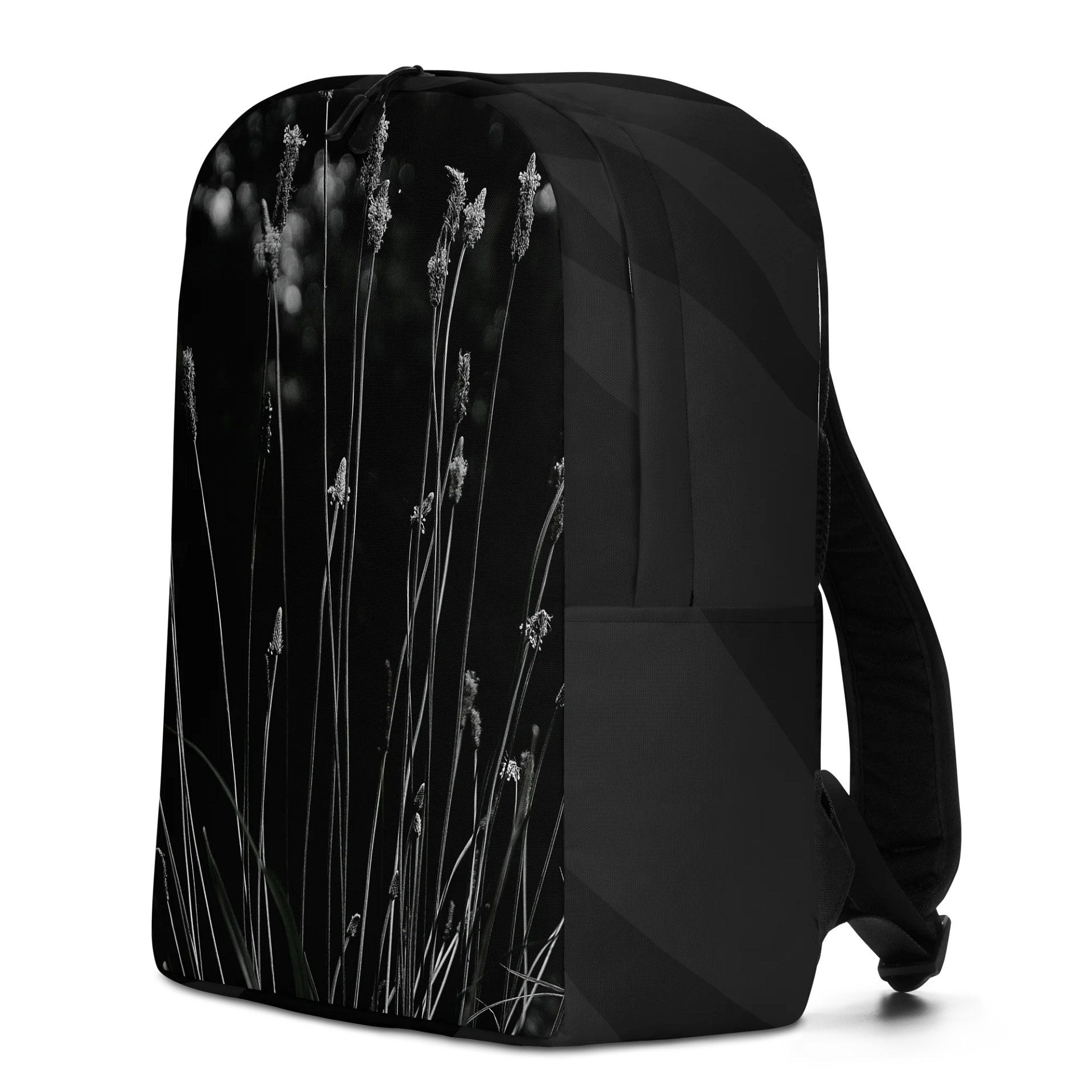 Design-backpack - Wildflowers, monochrome (Dark Design) product image (4)
