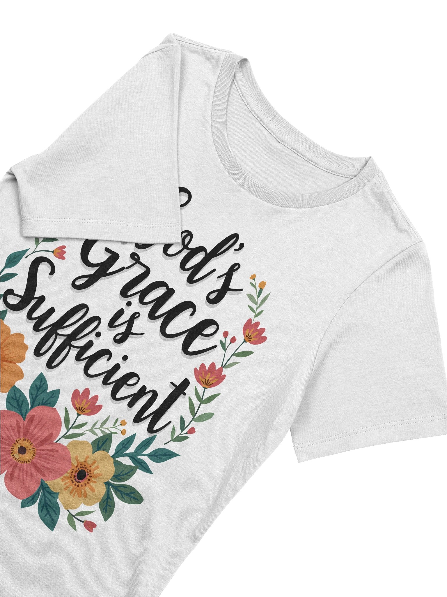 Women's Supersoft Relaxed-fit T-Shirt God's Grace Is Sufficient product image (5)