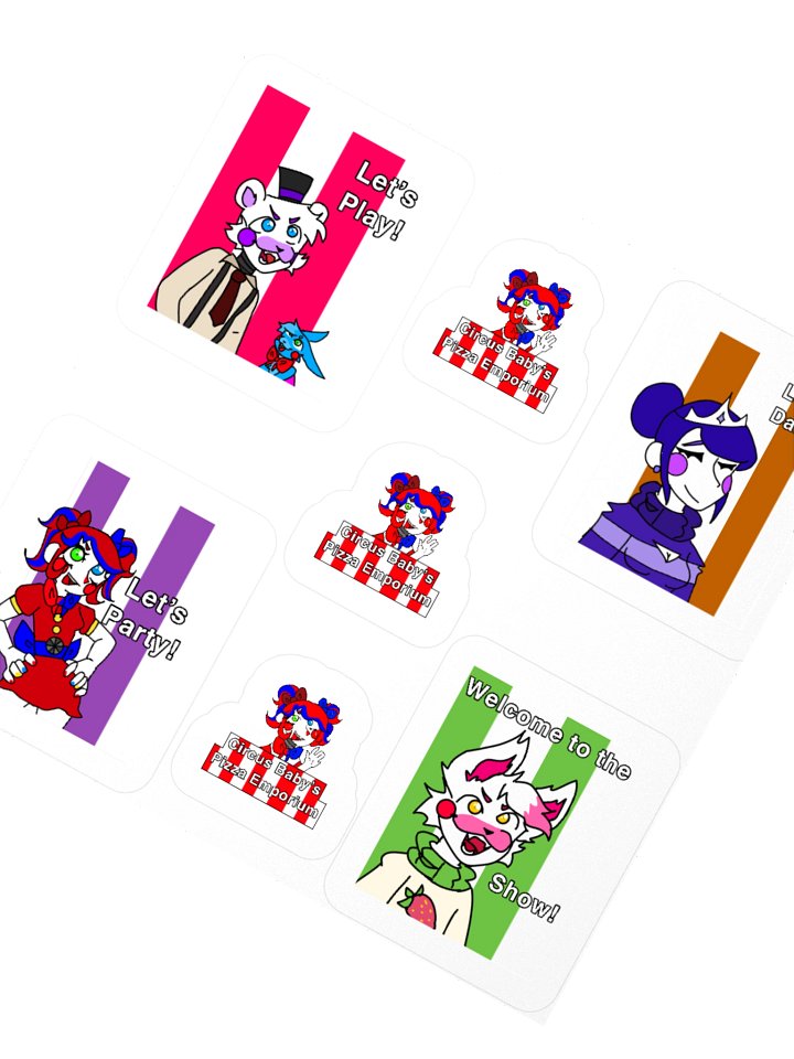Circus Baby's Pizza World Group Sticker collection product image (2)