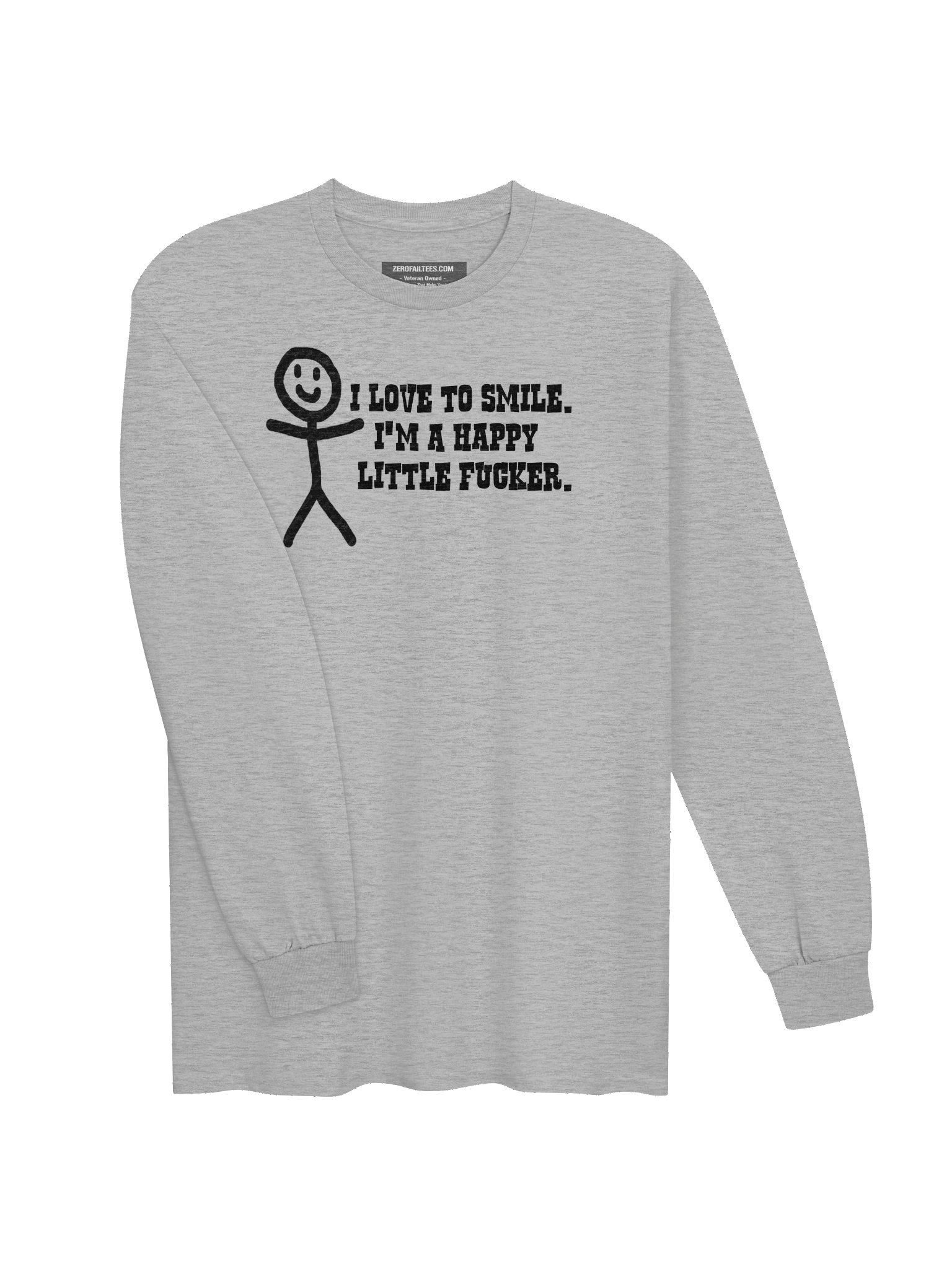 I Love To Smile Cotton Long Sleeve T-Shirt product image (13)