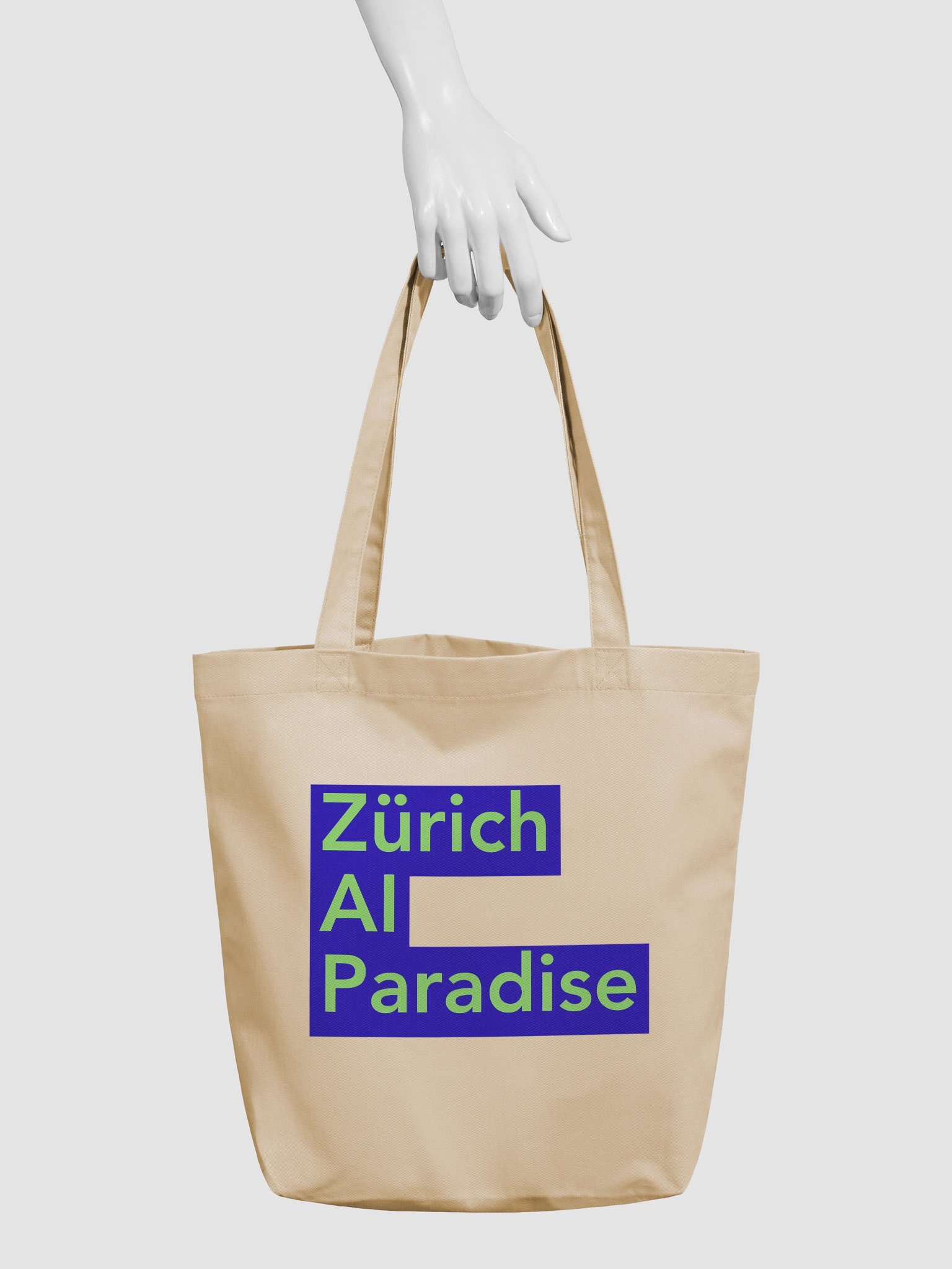 Tote Bag AI Paradise Blue/Brown product image (3)