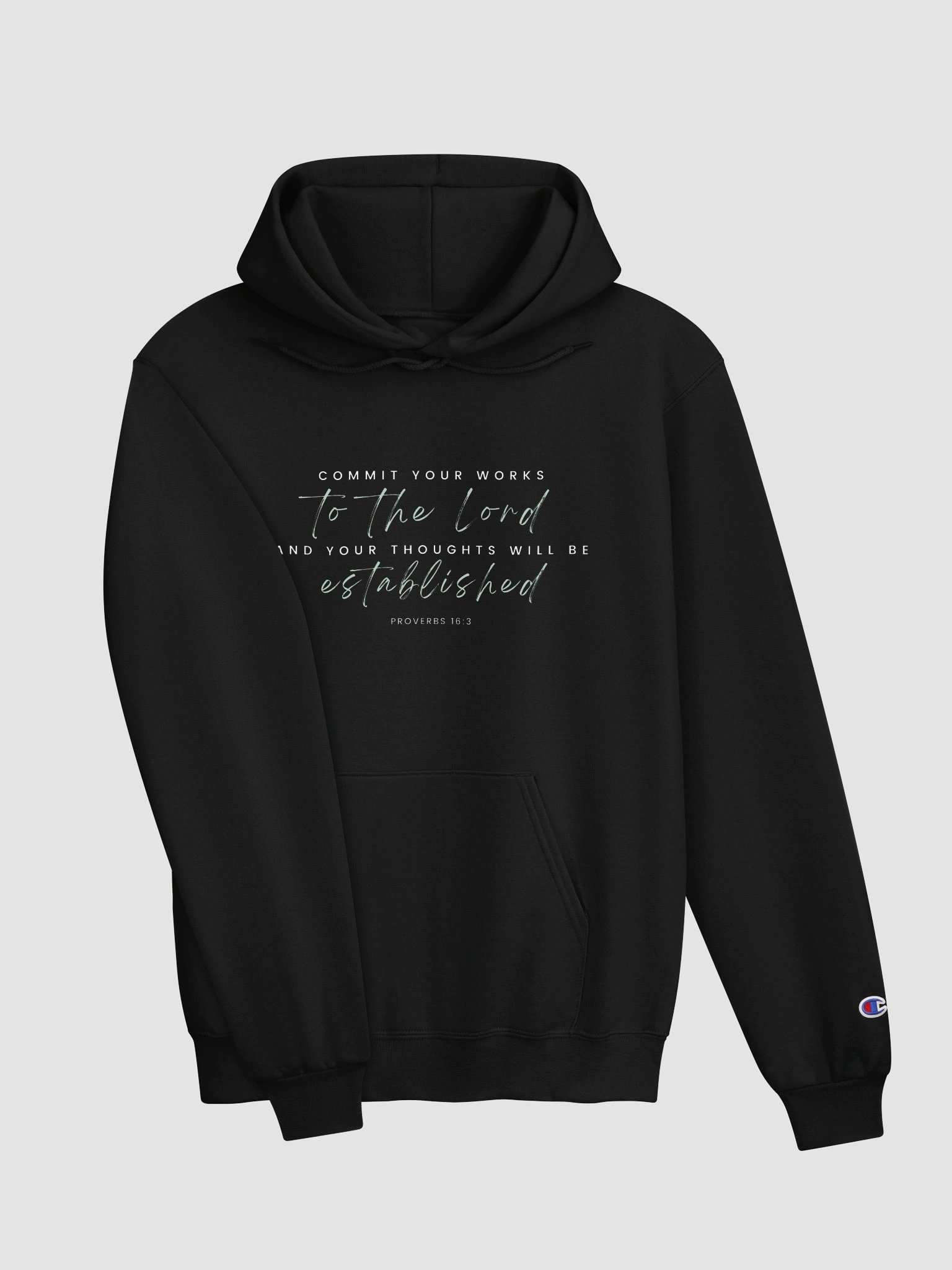 "Commit Your Works To The Lord" Heavyweight Cozy Hoodie product image (3)