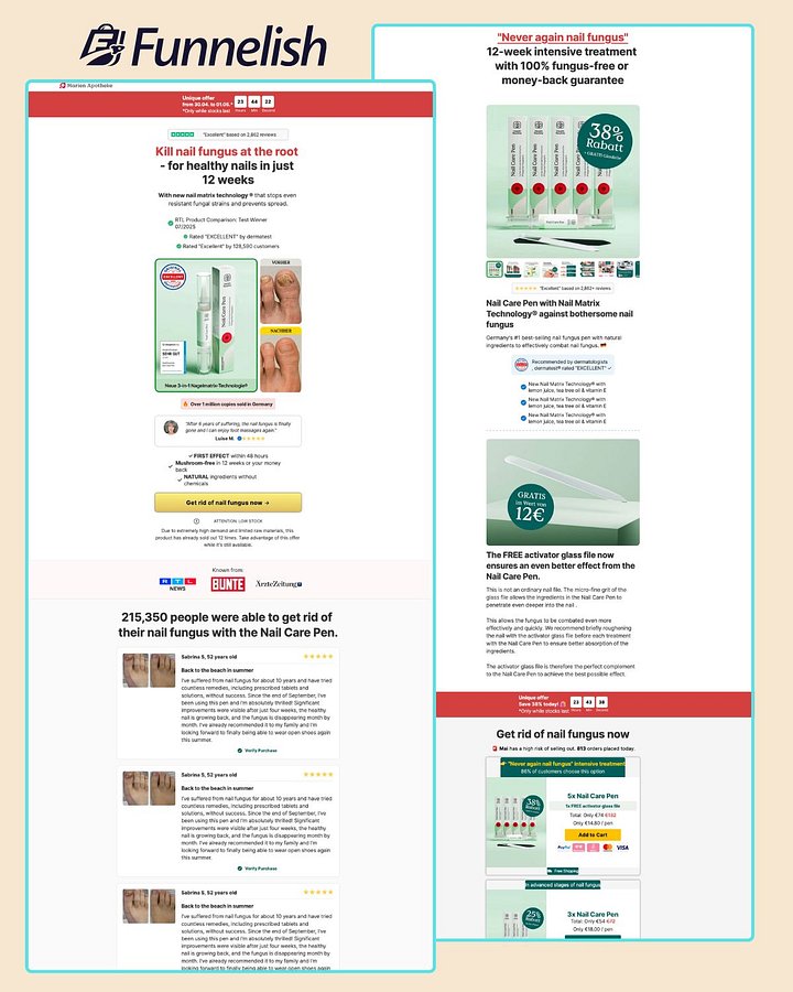 Nail Care Product Page | Funnelish Template product image (1)