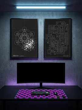 // HARDWARE_SYNC // DUAL_BLUEPRINT_KIT - Simulation Theory Poster Set