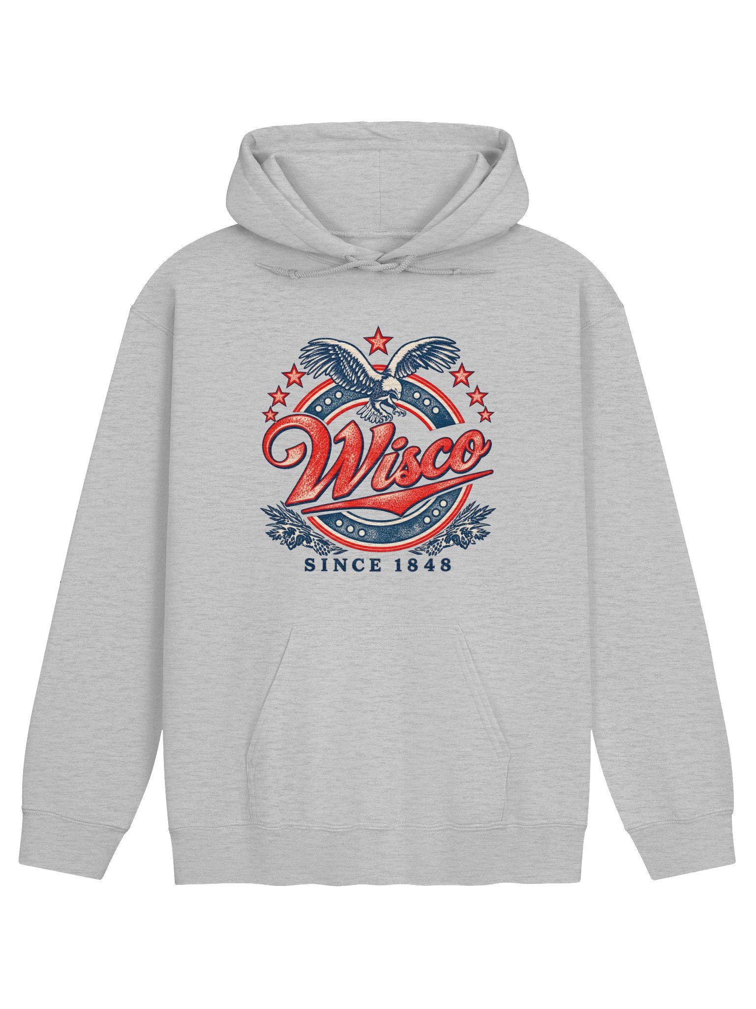 Wisco Eagle Vintage Patriotic Hoodie product image (4)