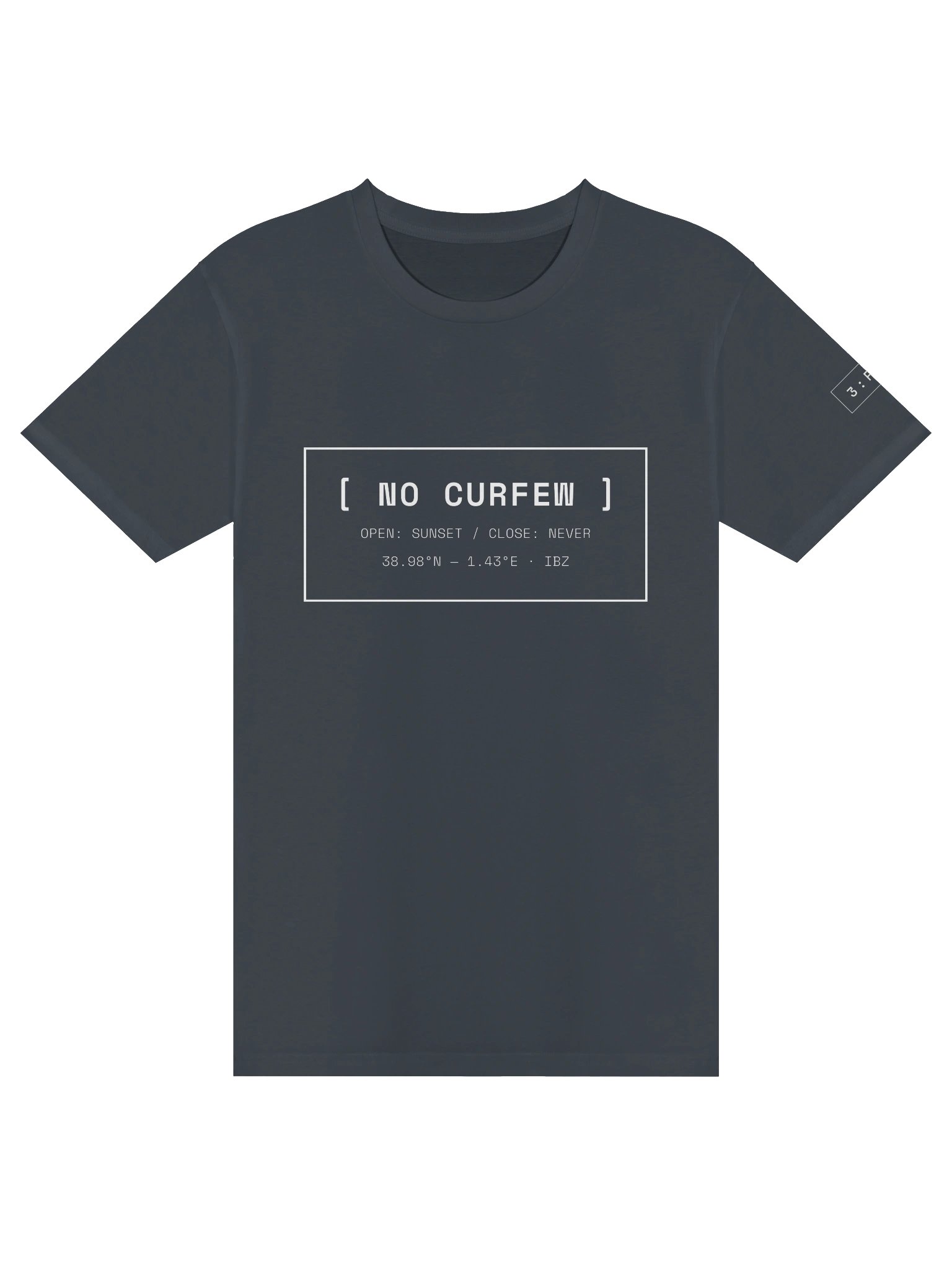 No Curfew Minimalist Ibiza rave Tee product image (1)
