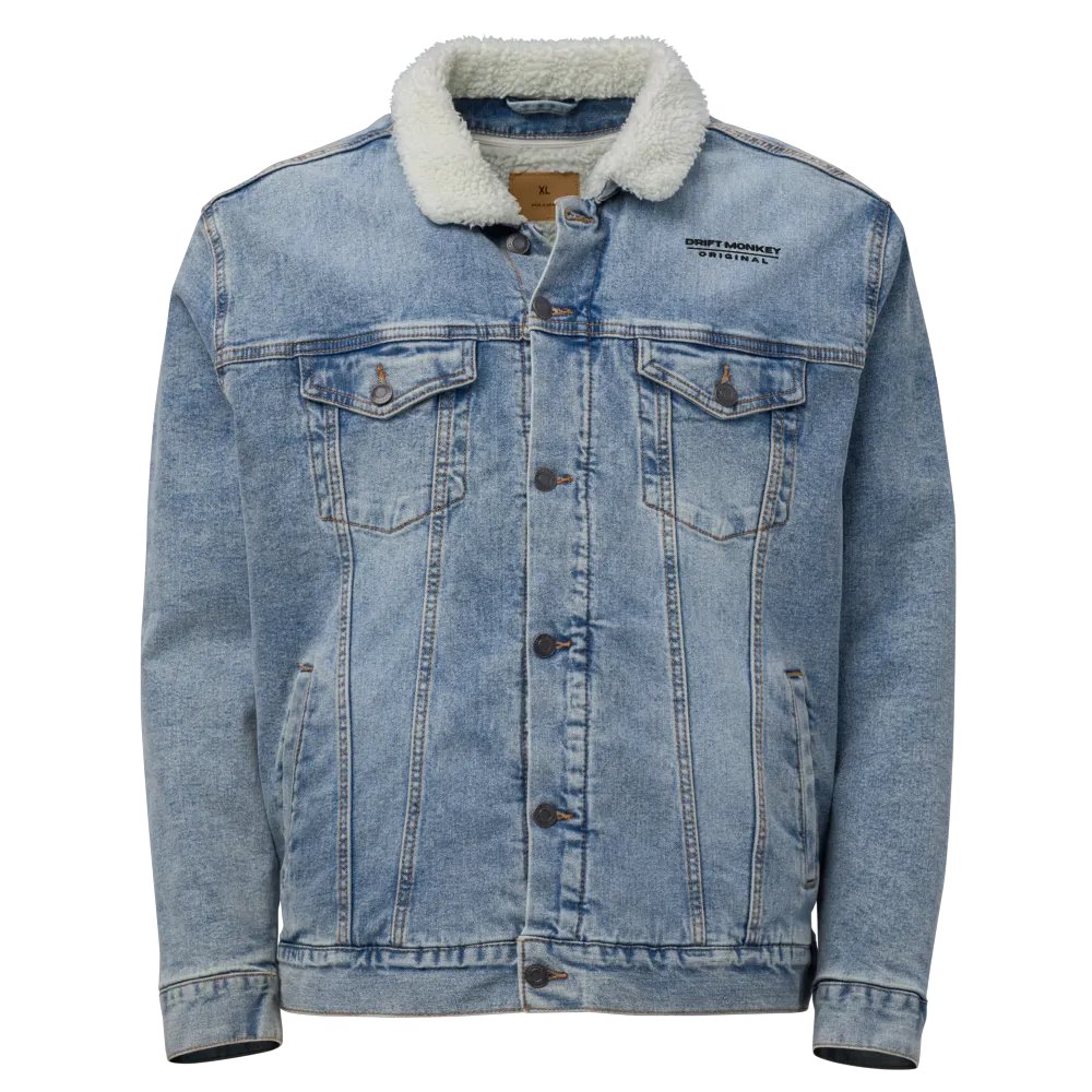 Drift Monkey Midnight Sherpa Denim Jacket Fur Collar product image (1)