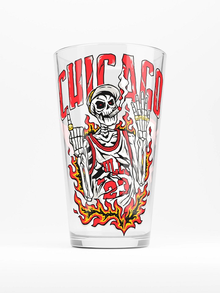 Chicago Basketball, City of Rings Pint Glass product image (1)