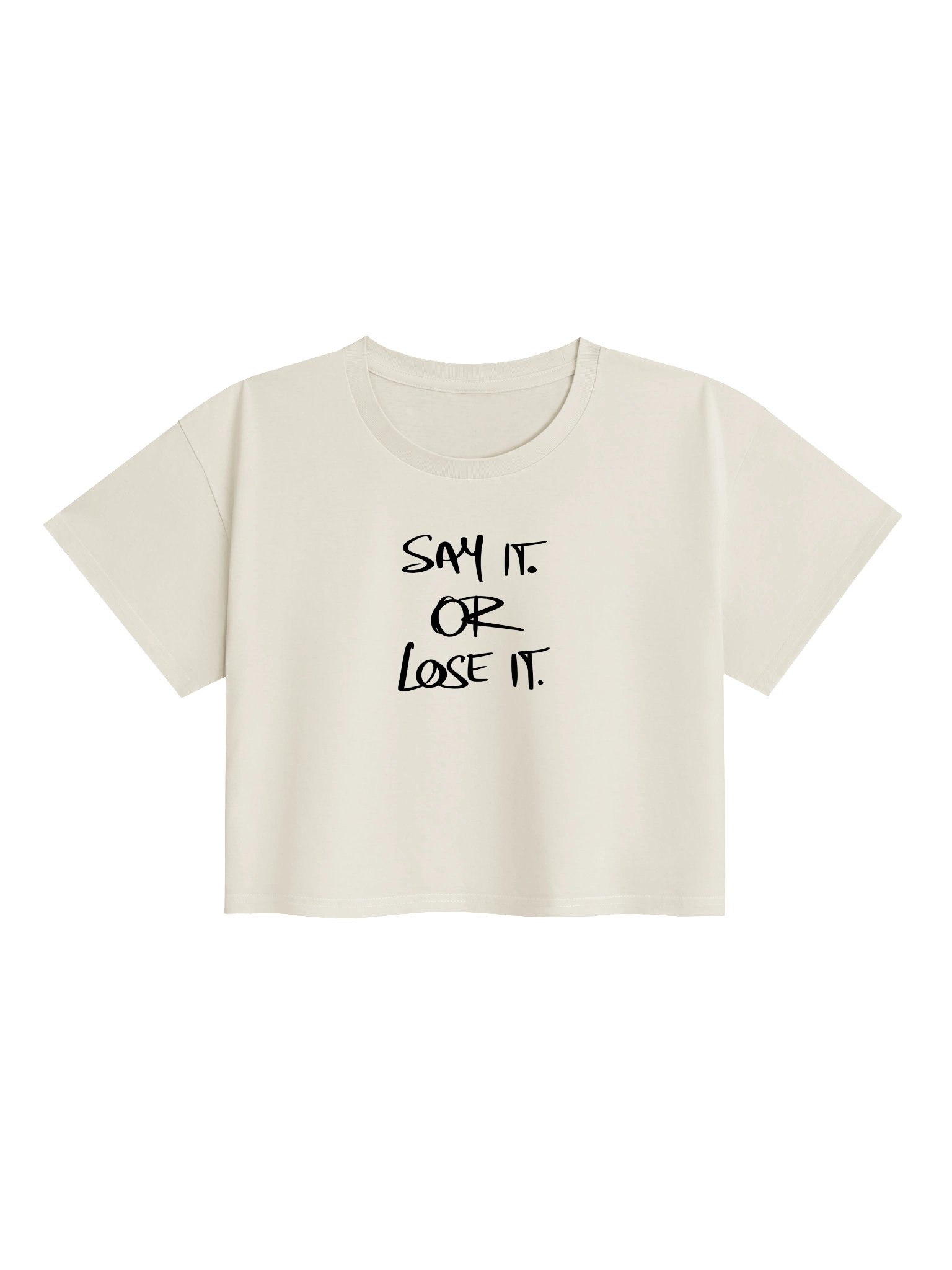 Confidence Crop Top Self Expression Speak Your Truth Women's Minimalist Graphic Crop Top Gift For Her product image (3)
