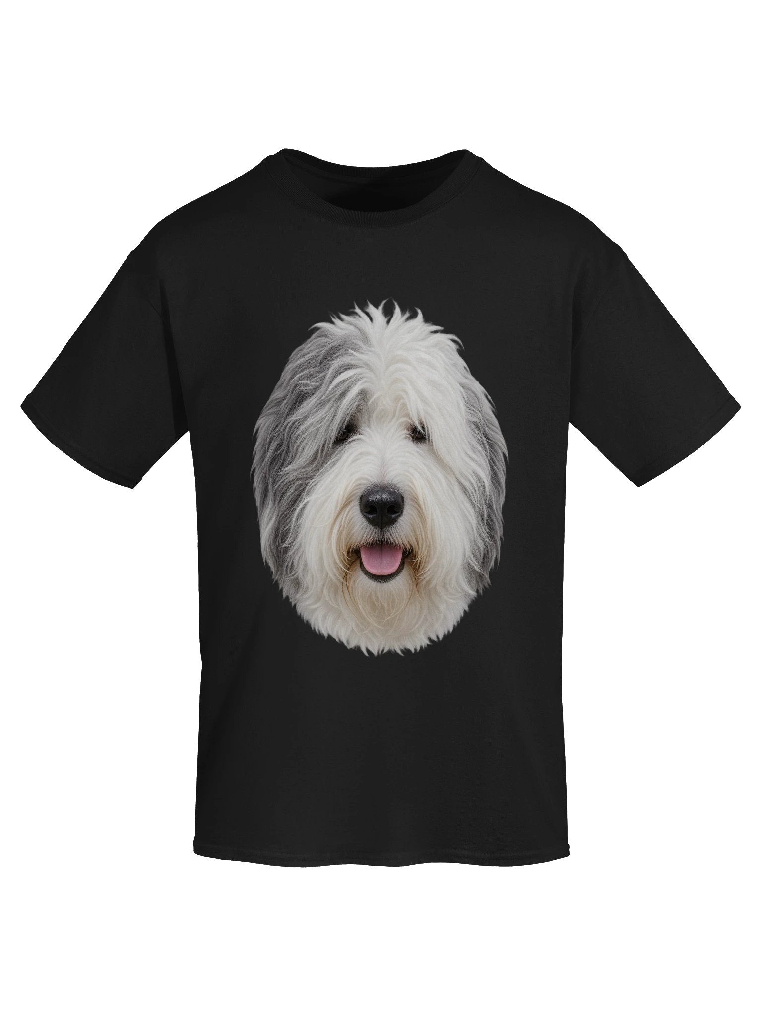 Dog - English Sheepdog (Face) — Unisex Gildan Heavyweight 100% Cotton T-Shirt product image (49)