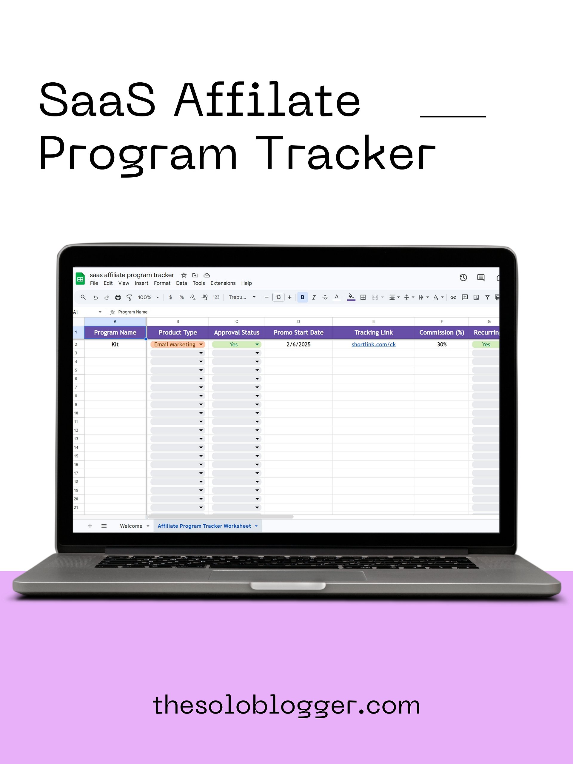 SaaS Affiliate Program Tracker product image (1)