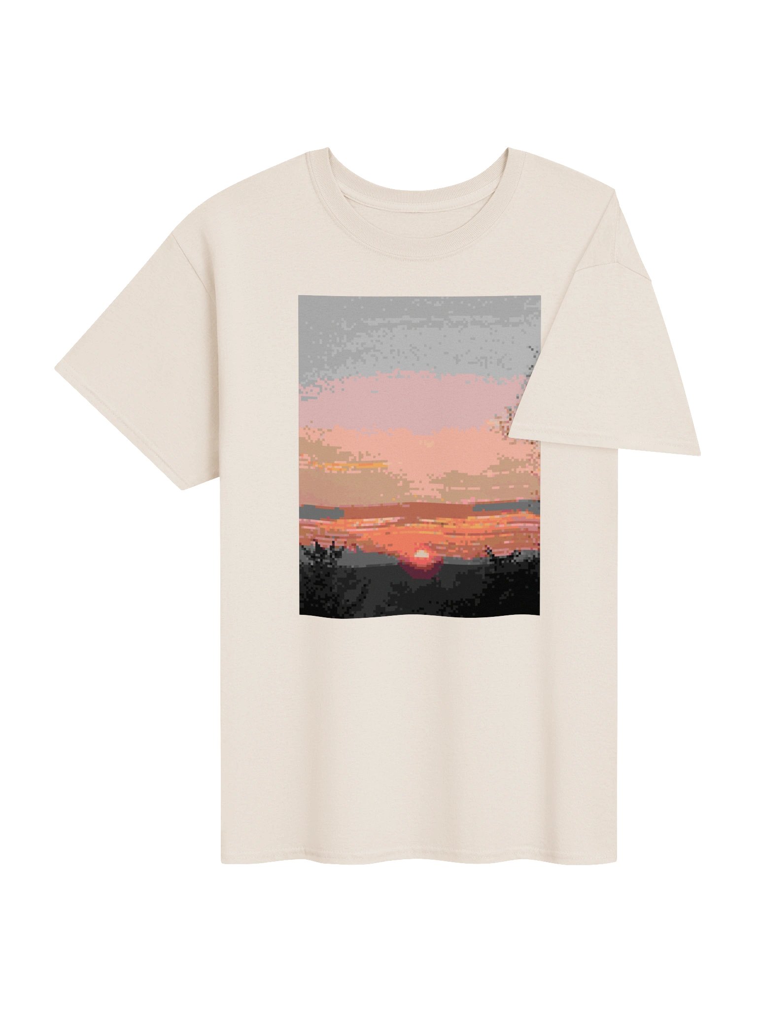 pixel sunset graphic tee product image (104)