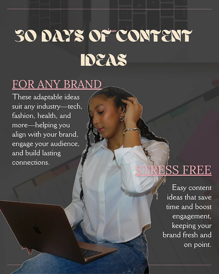 July Edition 30 Day of Content Ideas product image (1)