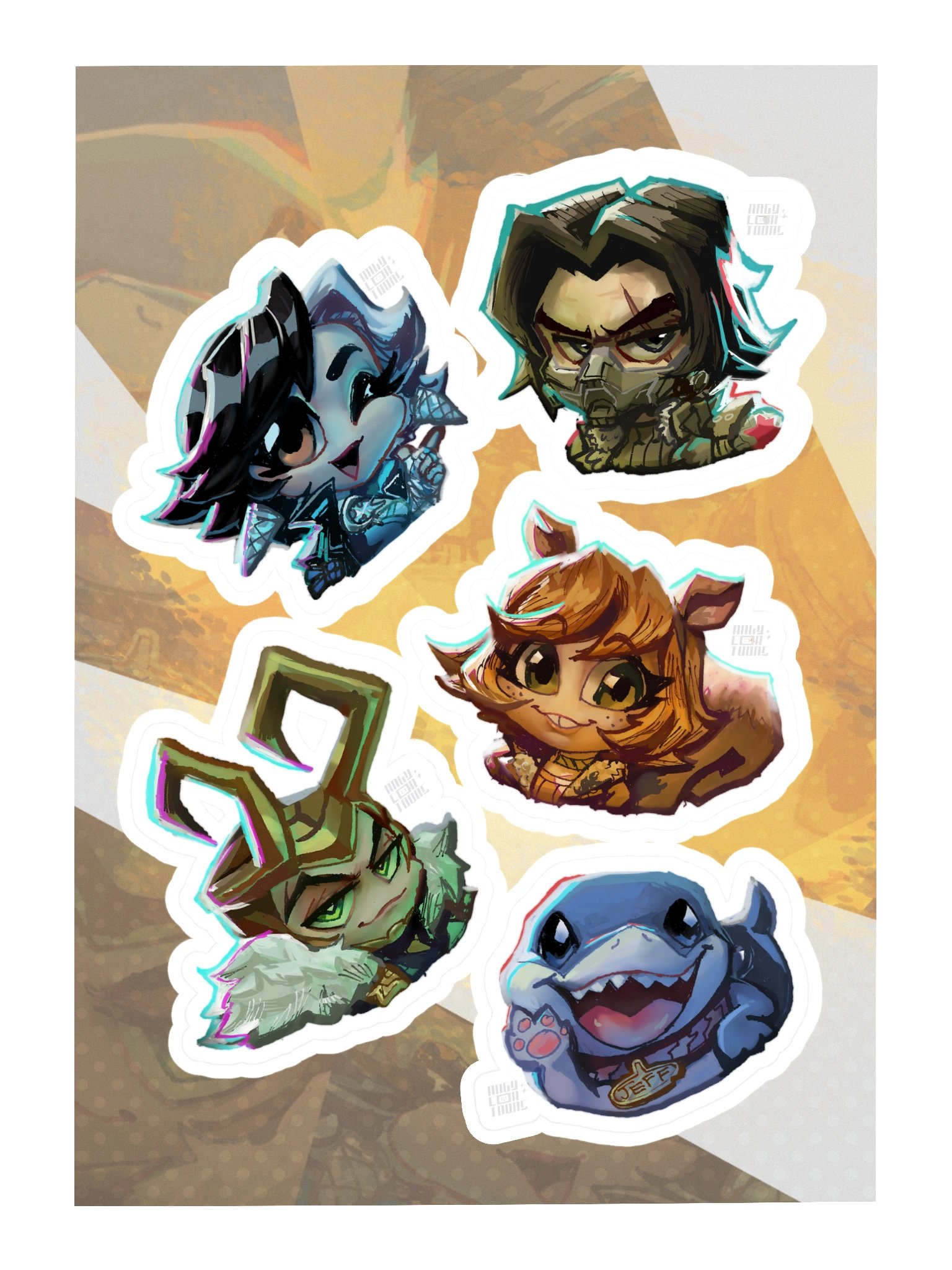 Chibi Rivals #2 Sticker Sheet product image (3)