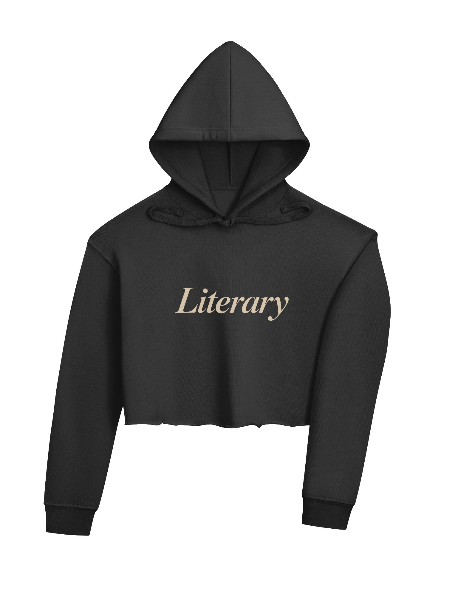 Literary Crop Top- Black/Beige product image (4)