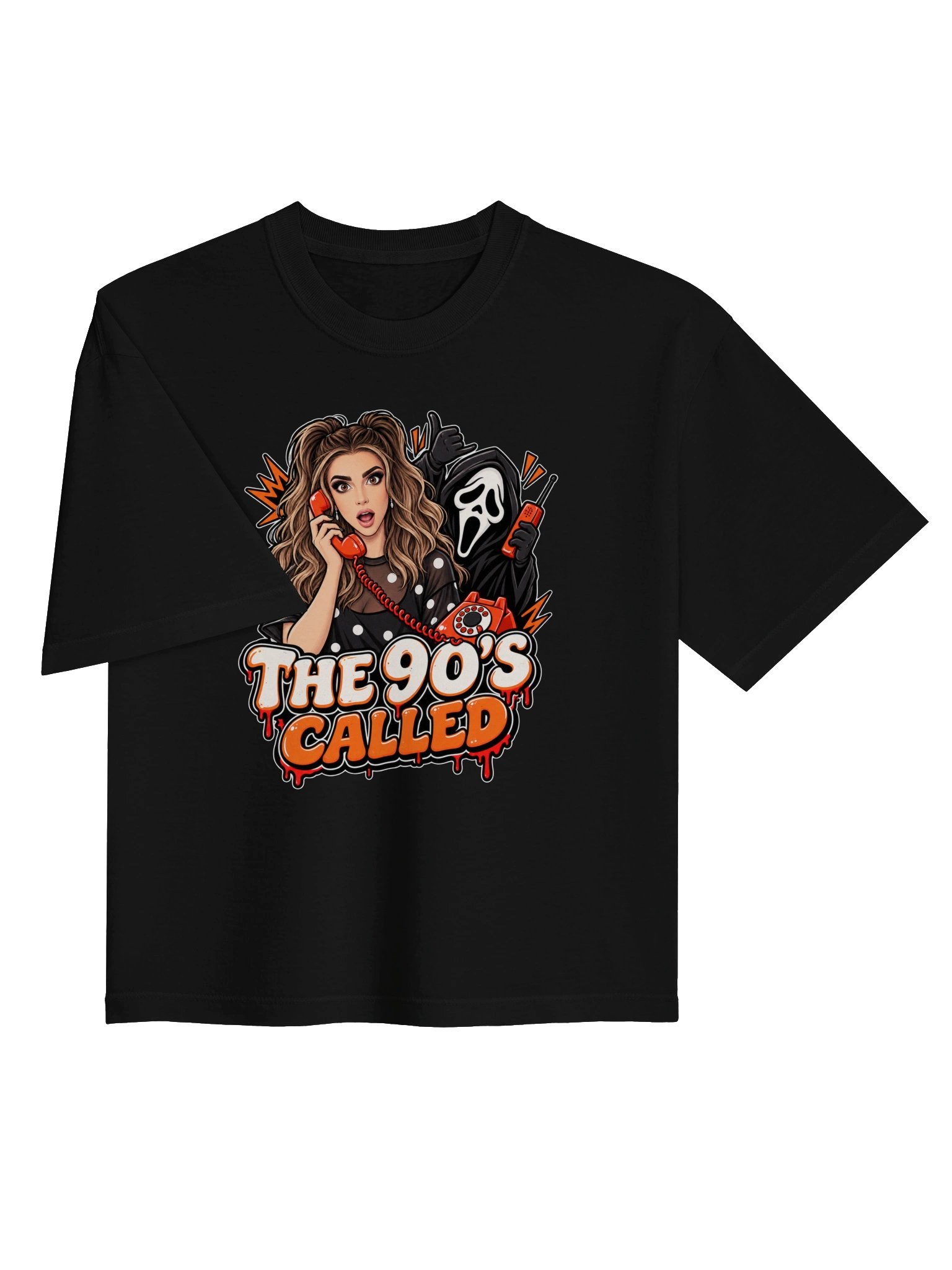 SPOOKY 90'S CALL WOMEN'S TEE product image (3)