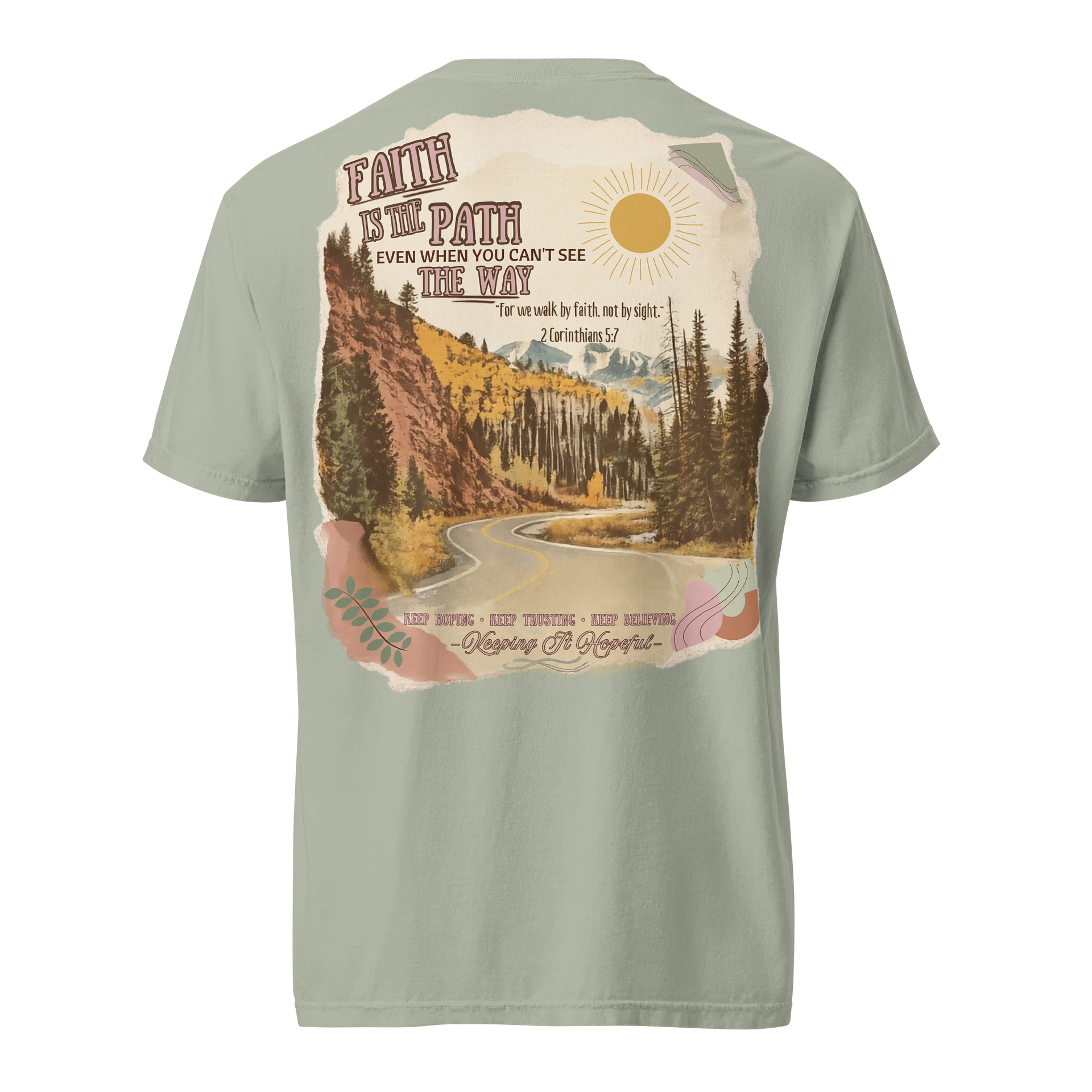 Women's Faith Is The Path Garment-Dyed Heavyweight T-Shirt product image (1)