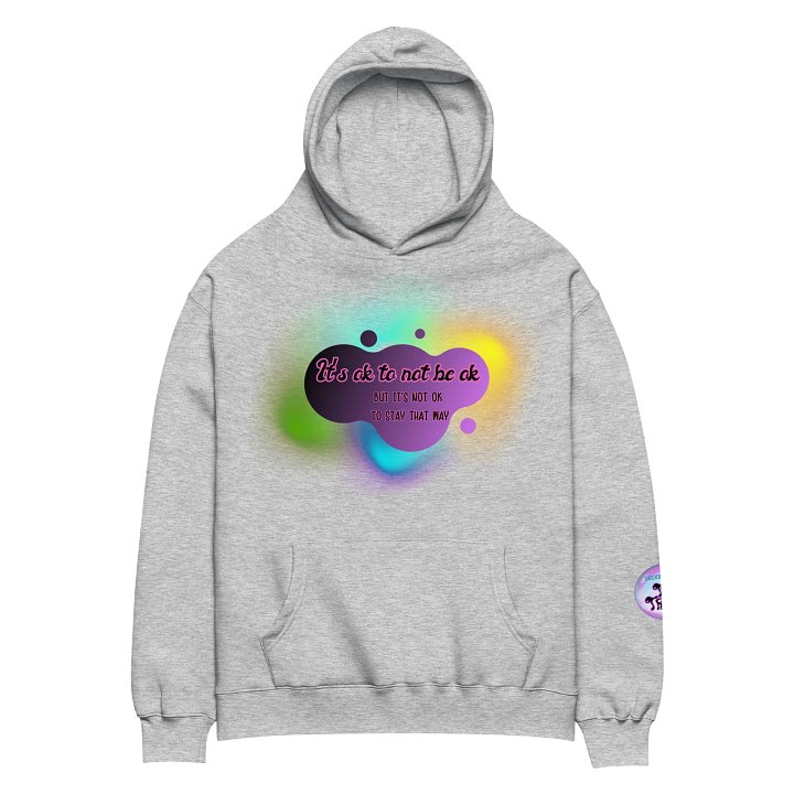 Mental Health Oversized Hoody w/ back message product image (2)