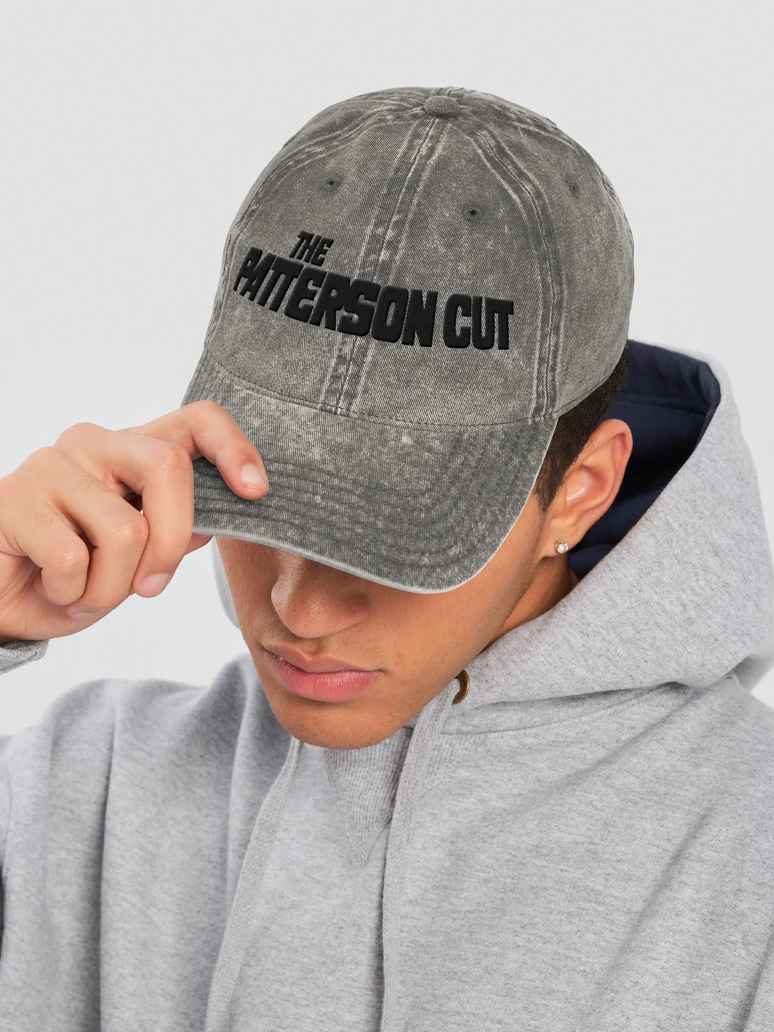 The Patterson Cut Retro Logo [Black] Vintage Wash Hat product image (5)
