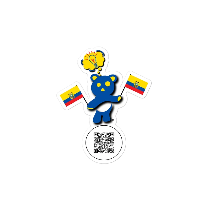 Ecuador — Country Bear Sticker | BehrBrained Media product image (2)