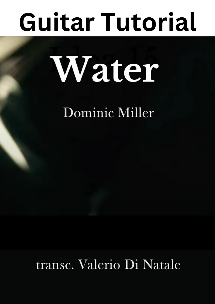Water by Dominic Miller. product image (1)