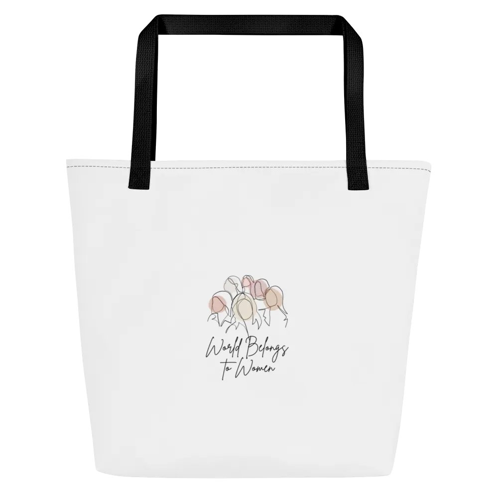 Large Tote Bag w/ Pocket LTFB0148 product image (1)