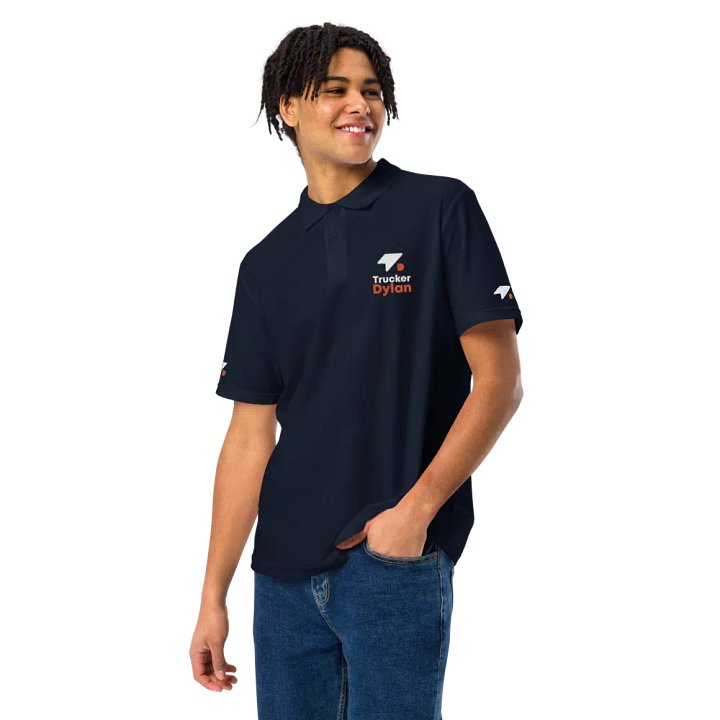 First Edition: Unisex Polo with Vertical TD Logo product image (2)