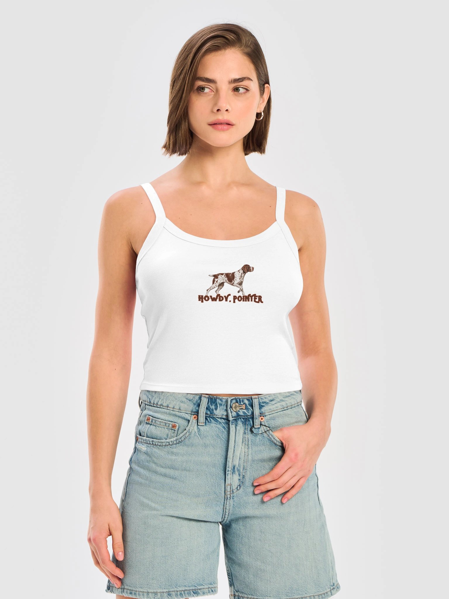 Howdy, Pointer | White Tank product image (2)