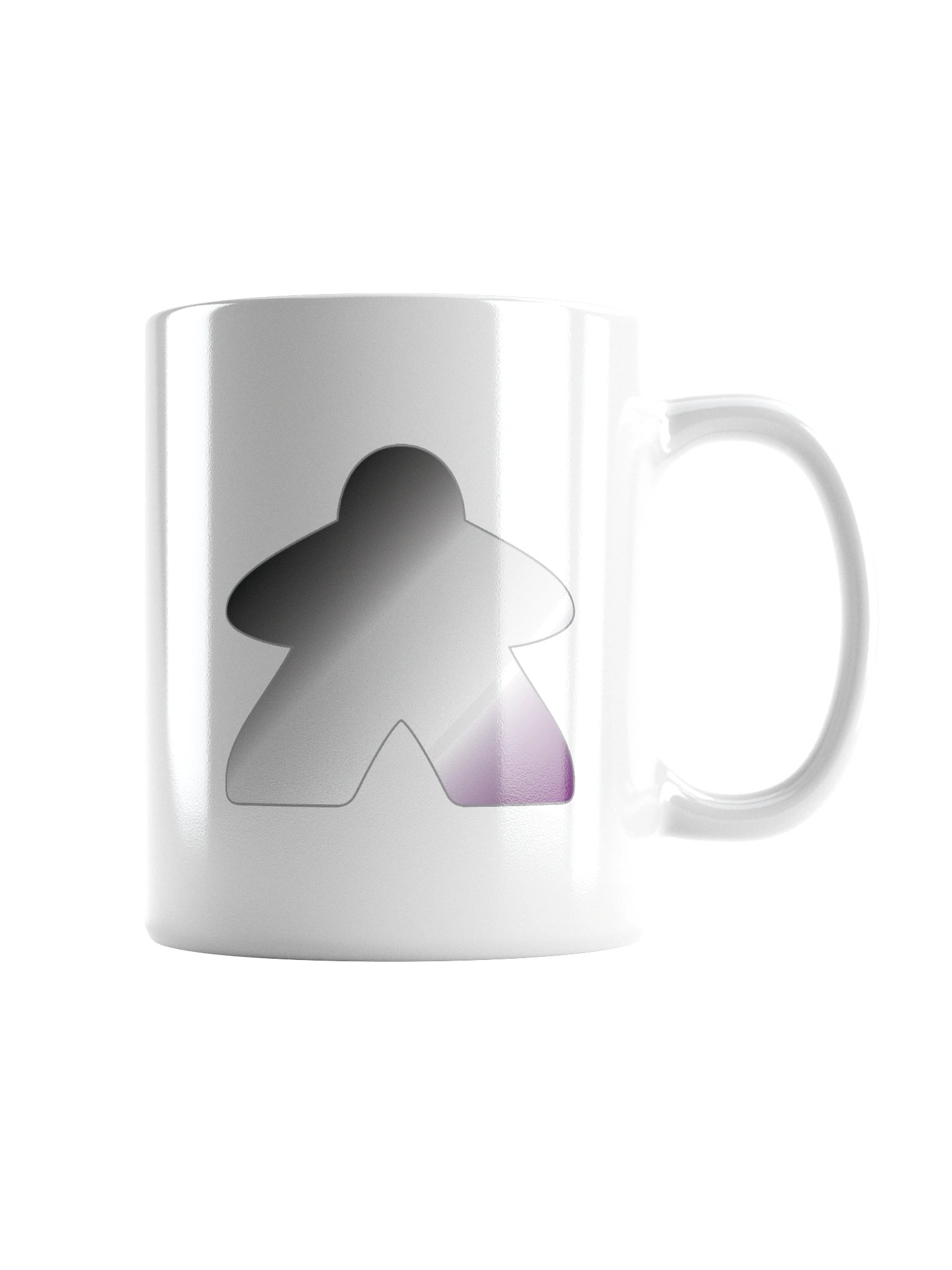 Asexual Pride Gradient Meeple Mug product image (1)