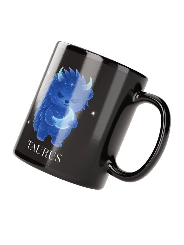 Zodiac hedgie black Taurus mug product image (2)