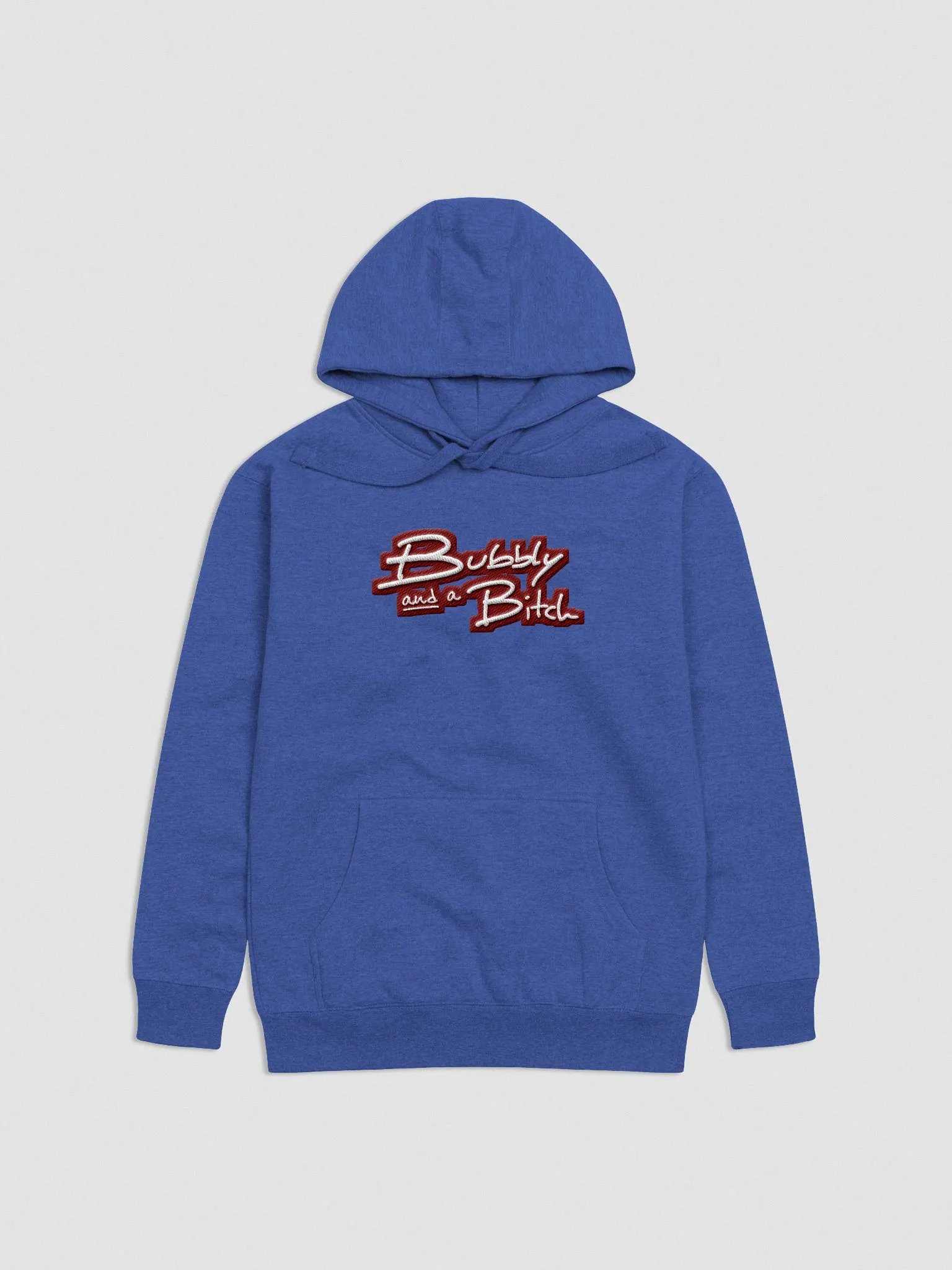 Bubbly and a B*tch (maroon bubble design 2) embroidered heavyweight hoodie product image (42)
