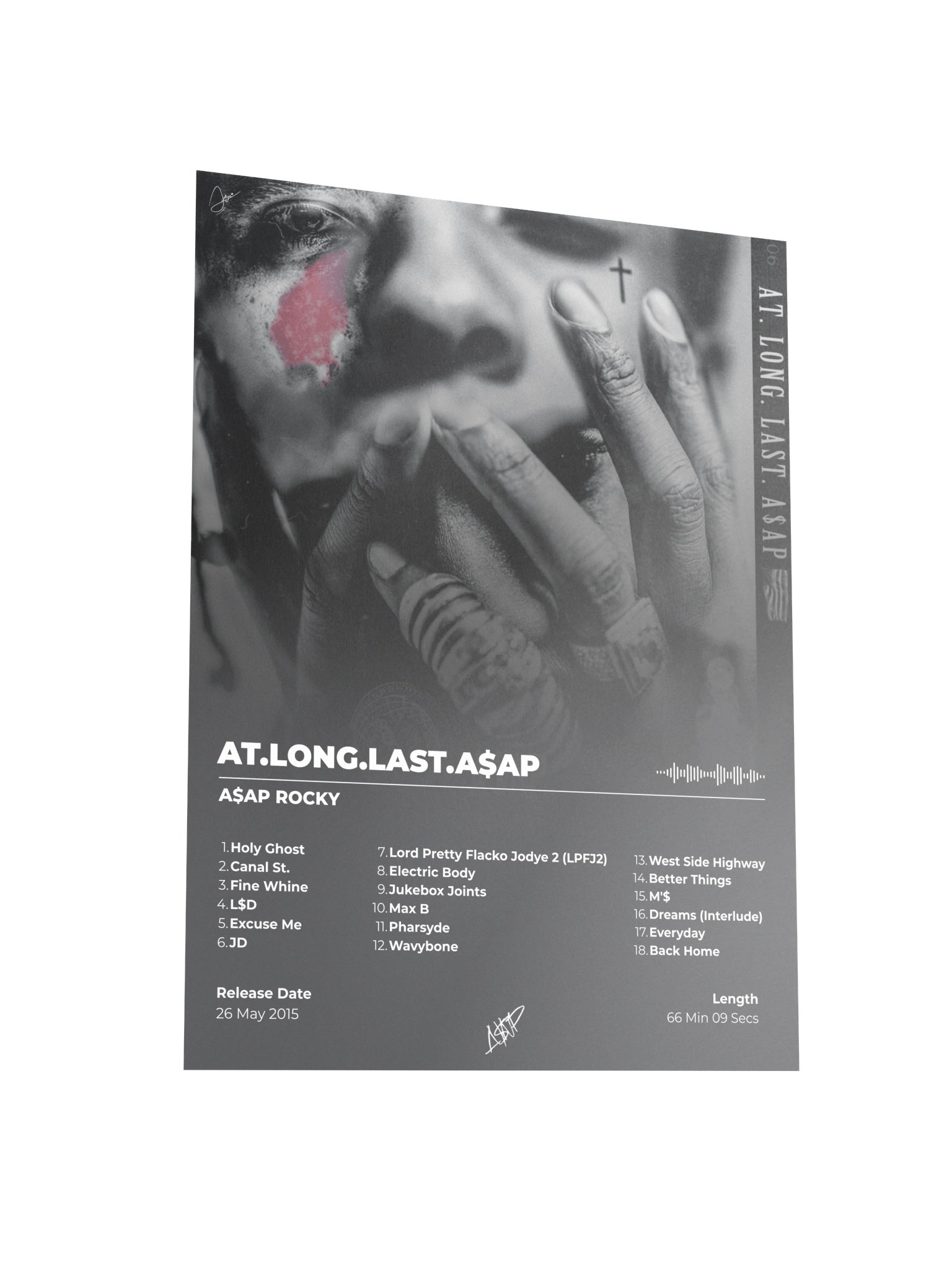 A$AP Rocky AT.LONG.LAST.A$AP Album Poster product image (3)