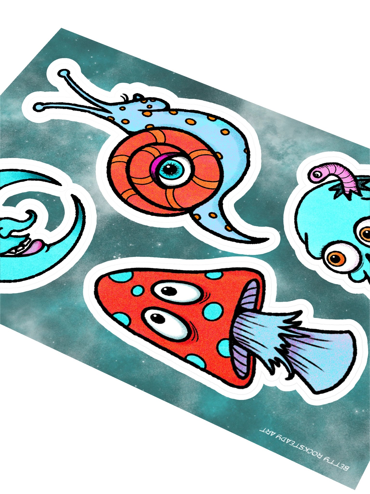 Cosmic Creatures Kiss-Cut Sticker Sheet product image (3)