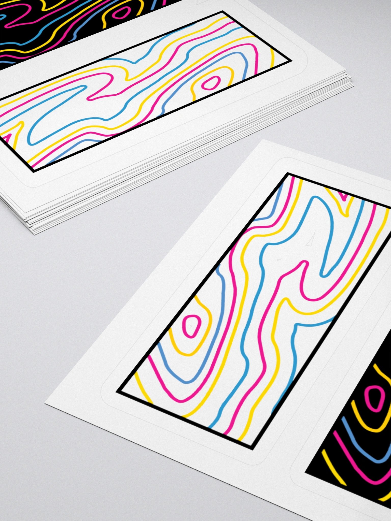 Topographic Pride- Pan stickers product image (4)