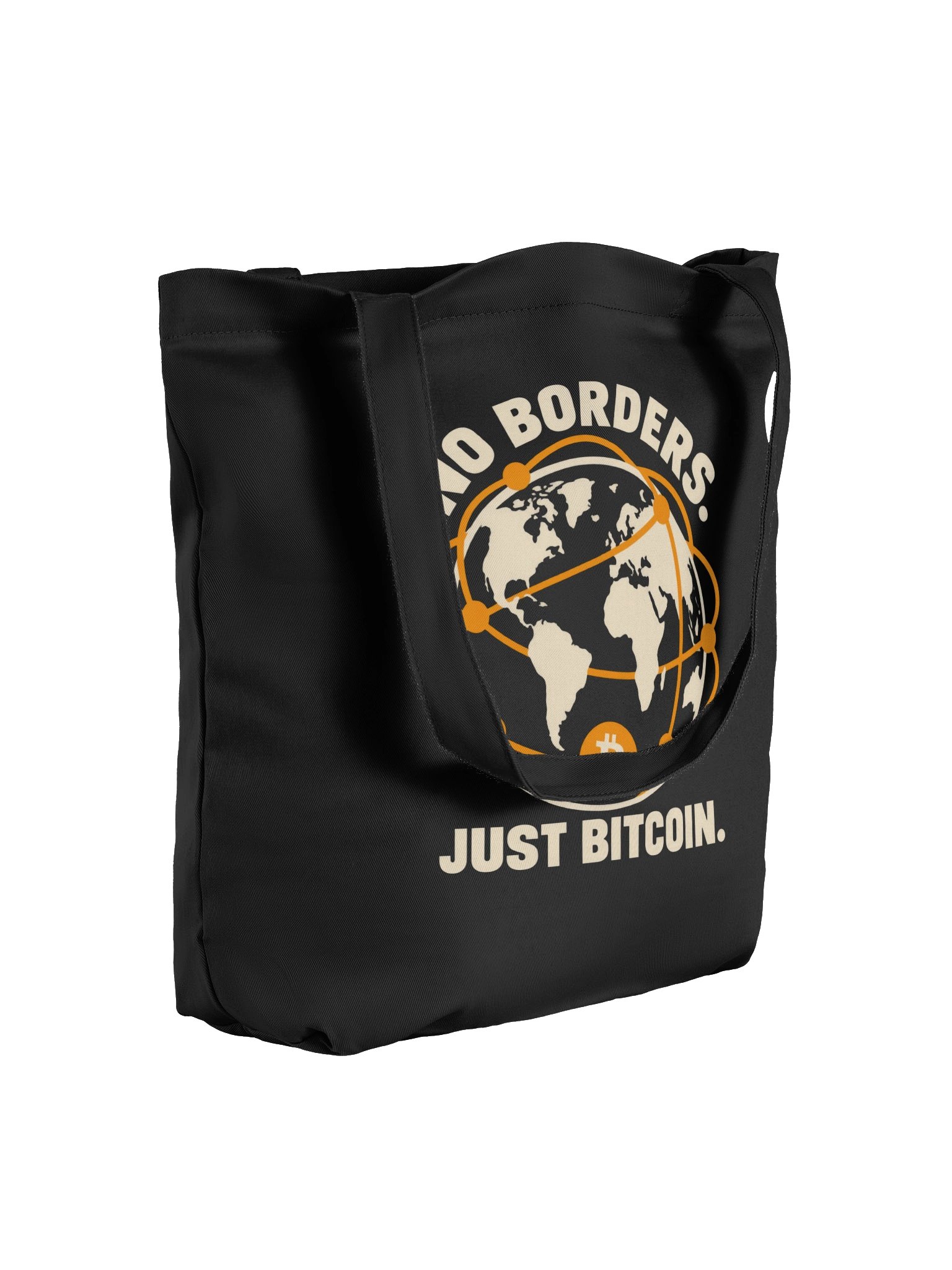 No Borders. Just Bitcoin. Organic Cotton Tote product image (4)