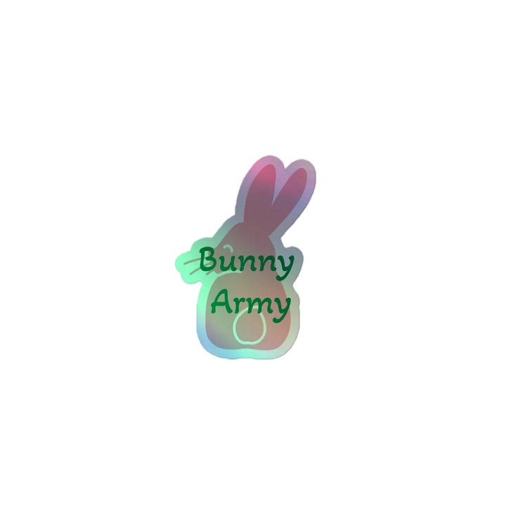 Bunny Army Holo-Sticker product image (1)
