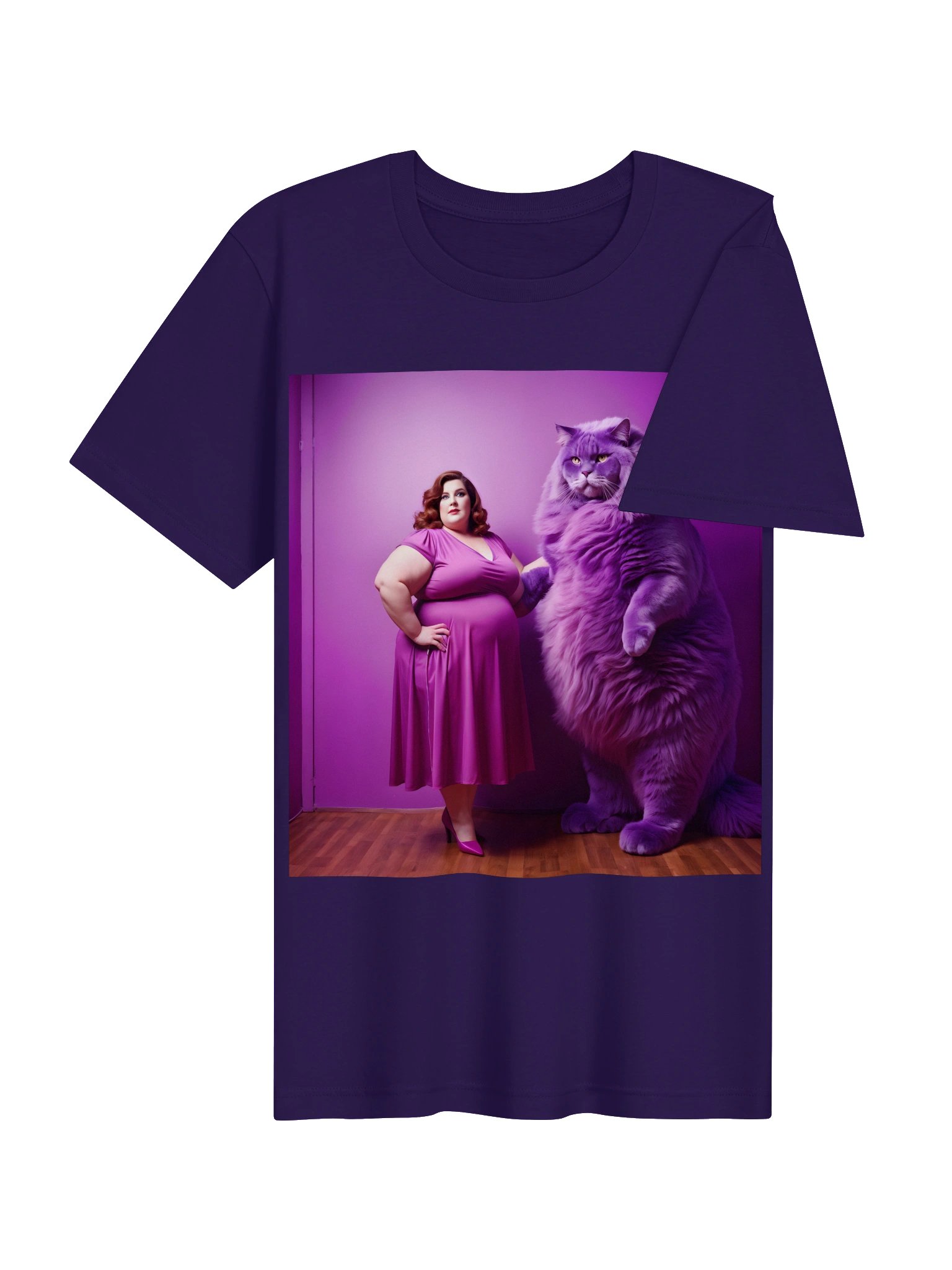 Purple Puss | Bella+Canvas Unisex Supersoft T-Shirt product image (4)