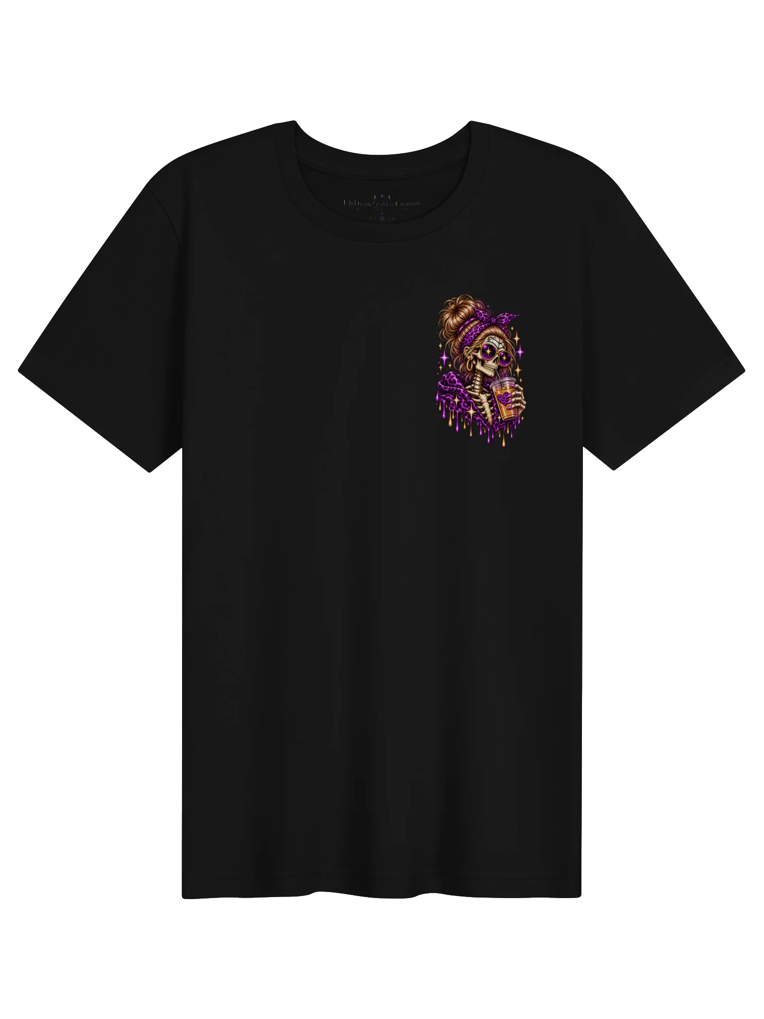 Dead Inside But Caffeinated — Halloween Skeleton Graphic Tee product image (1)