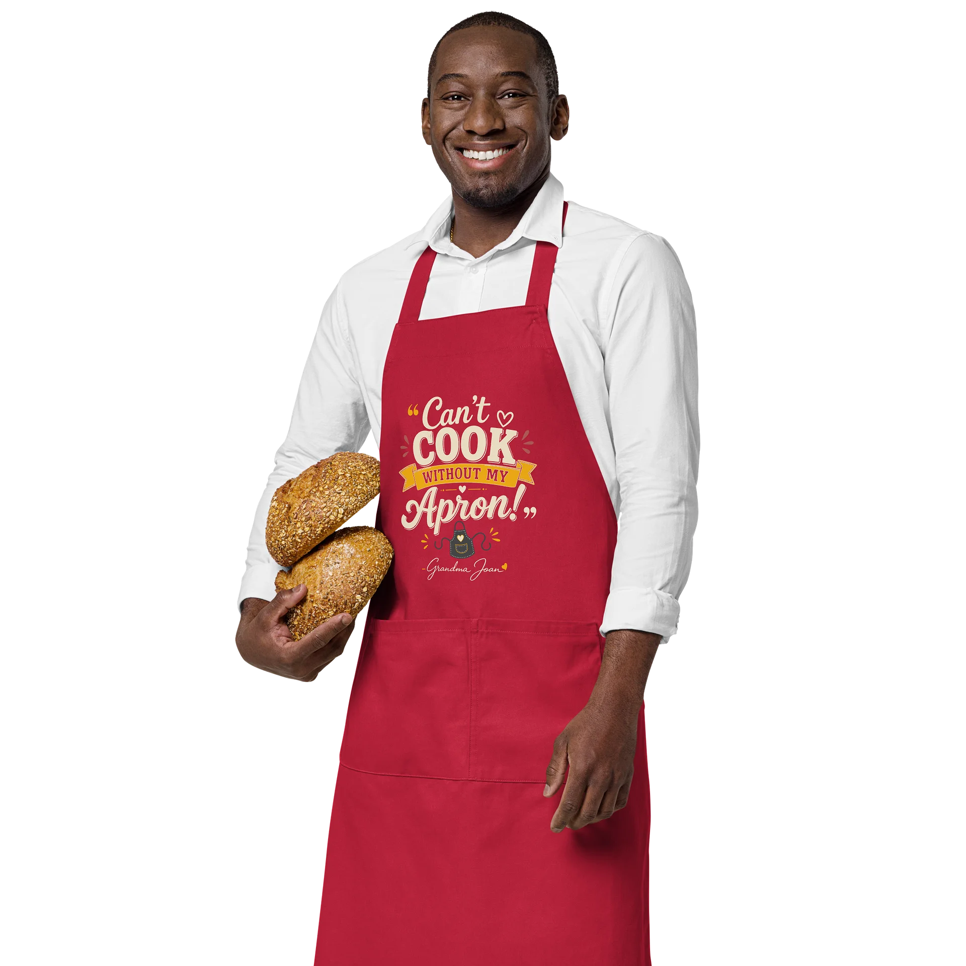 Can't cook without my Apron! - Apron Red product image (3)
