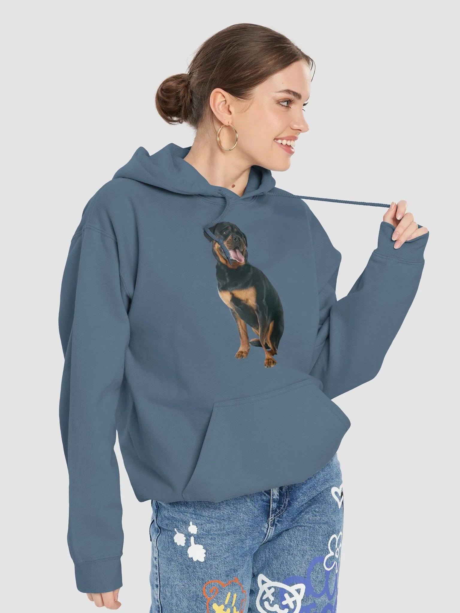 Unisex Rottweiler Hoodie – Strength and Comfort in One product image (34)