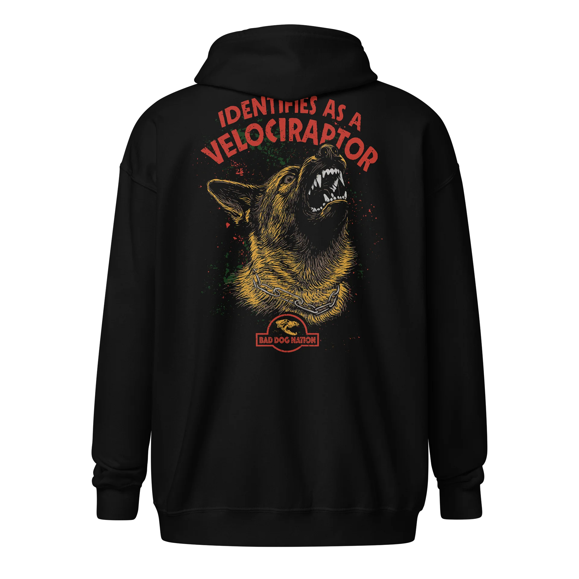 Identifies as a Velociraptor - Adult Unisex Zip Hoodie product image (1)