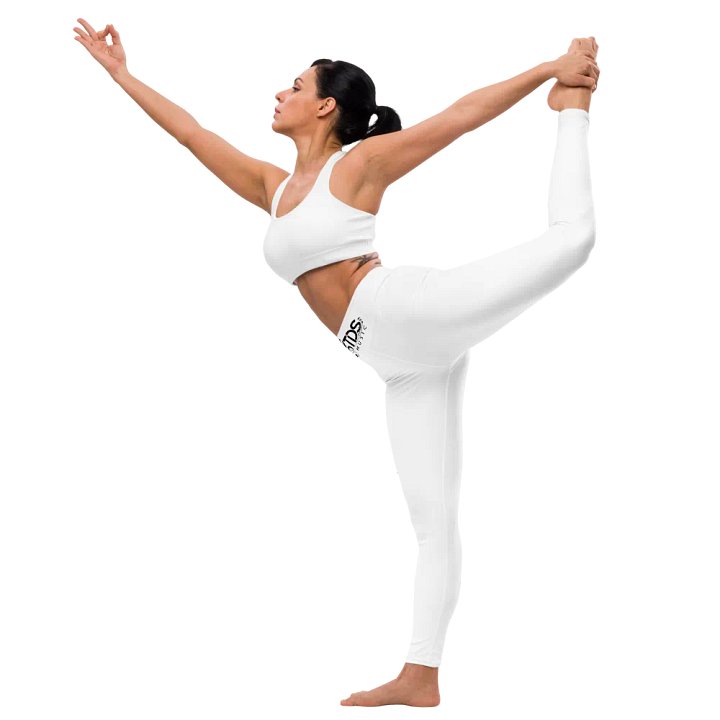 TDS Music Women's White High-Waisted Yoga Leggings product image (2)