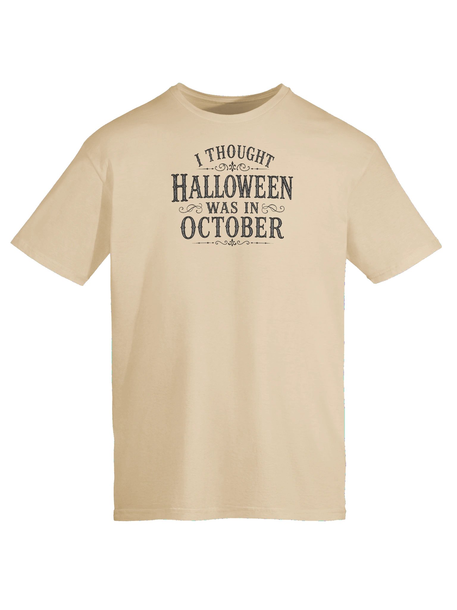 I THOUGHT HALLOWEEN WAS IN OCTOBER, Unisex Cotton Softstyle T-Shirt product image (25)